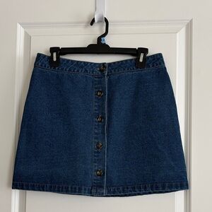 Forever 21 Button-Front Mini Denim Skirt